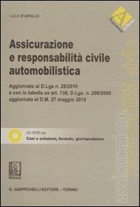 Assicurazione e responsabilità civile automobilistica. Con CD-ROM - Luca D'Apollo - Libro Giappichelli 2011, Argomento del diritto | Libraccio.it