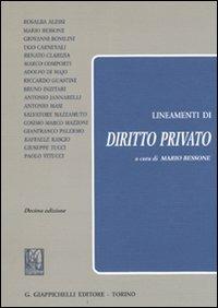 Lineamenti di diritto privato  - Libro Giappichelli 2011 | Libraccio.it