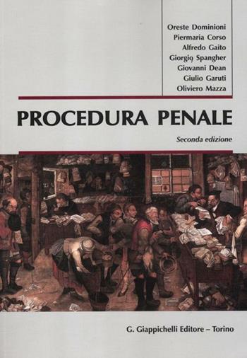 Procedura penale  - Libro Giappichelli 2012 | Libraccio.it