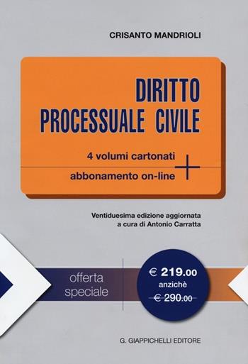 Diritto processuale civile - Crisanto Mandrioli - Libro Giappichelli 2012 | Libraccio.it