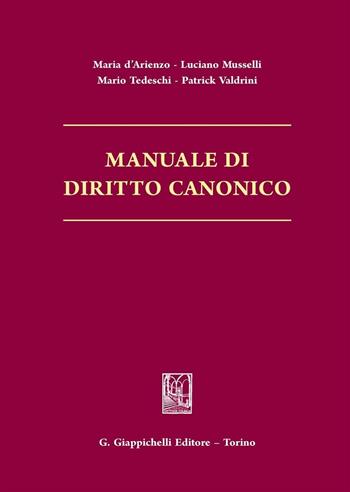 Manuale di diritto canonico  - Libro Giappichelli 2016 | Libraccio.it