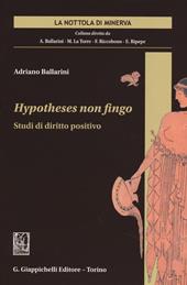 Hypotheses non fingo. Studi di diritto positivo