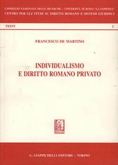 Individualismo e diritto romano privato
