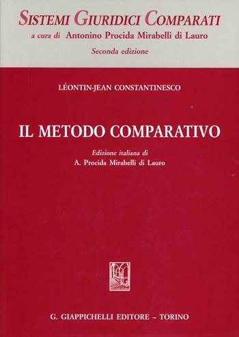 Il metodo comparativo - Leontin-Jean Constantinesco - Libro Giappichelli 2000, Sistemi giuridici comparati | Libraccio.it
