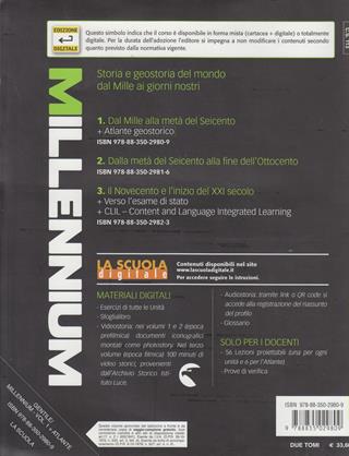 Millennium. Per le Scuole superiori. Vol. 1: Dal Mille alla metà del Seicento-Atlante geostorico - Gianni Gentile, Luigi Ronga, Anna Carla Rossi - Libro La Scuola SEI 2012 | Libraccio.it