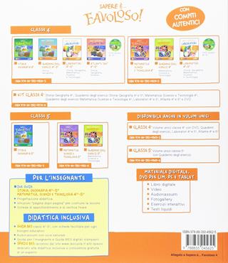 Sapere è... favoloso! Sussidiario delle discipline. Vol. unico. Per la 4ª classe elementare. Con DVD-ROM. Con e-book. Con espansione online - Massimo Carta, Silvia Cattaneo, Roberta Del Vecchio - Libro La Scuola SEI 2016 | Libraccio.it