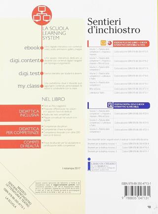 Sentieri d'inchiostro. Antologia. Letteratura. Per la Scuola media. - R. Mazzeo - Libro La Scuola SEI 2017 | Libraccio.it