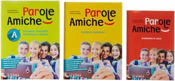 Parole amiche. Con Quaderno operativo e Grammatica in tasca. Per la Scuola media. Vol. A: Fonologia, ortografia, morfologia e sintassi - Elisabetta Sergio, Francesca Palumbo - Libro La Scuola SEI 2018 | Libraccio.it