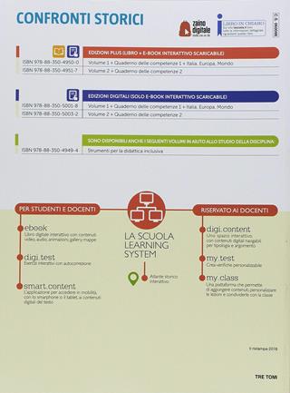 Confronti storici. Corso di storia, geografia, cittadinanza e Costituzione. Con Quaderno delle competenze e Italia, Europa, mondo. Con ebook. Con espansione online. Vol. 1 - Gianni Gentile, Luigi Ronga, Anna Carla Rossi - Libro La Scuola SEI 2018 | Libraccio.it