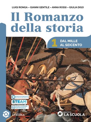 Il romanzo della storia. Con Educazione civica. Per le Scuole superiori. Vol. 1: Dal Mille al Seicento + Educazione civica - Luigi Ronga, Giovanni Gentile, Anna Rossi - Libro La Scuola SEI 2026 | Libraccio.it