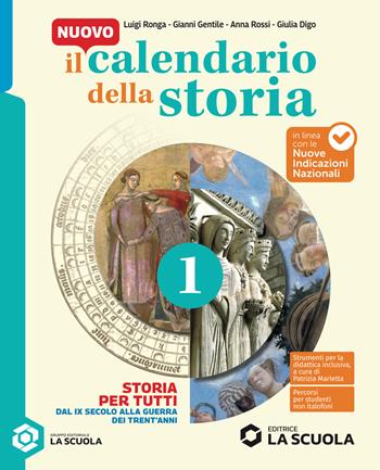 Il Nuovo calendario della stori. Per la Scuola media. Con Storia antica. Vol. 1: Dal IX secolo alla Guerra dei Trent'anni - Luigi Ronga, Giovanni Gentile, Anna Rossi - Libro La Scuola SEI 2026 | Libraccio.it
