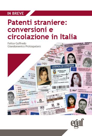 Patenti straniere: conversioni e circolazione in Italia - Felice Goffredo, Giandomenico Protospataro - Libro Egaf 2023, Libri. In breve | Libraccio.it