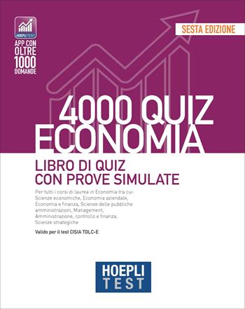 Hoepli test. 4000 quiz economia. Libro di quiz con prove simulate  - Libro Hoepli 2022, Hoepli Test | Libraccio.it