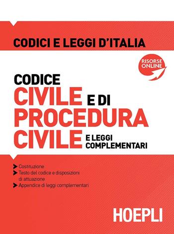 Codice civile e di procedura civile e leggi complementari. Kit completo 2022 - Luigi Franchi, Virgilio Feroci, Santo Ferrari - Libro Hoepli 2022, Codici e leggi d'Italia | Libraccio.it