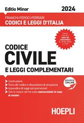 Codice civile e leggi complementari 2024. Ediz. minor. Con espansione online