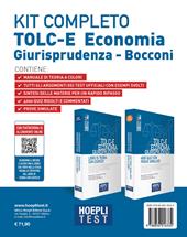 Hoepli test. TOLC-E Economia, Giurisprudenza. Kit completo: Libro di teoria con esercizi-4000 quiz con prove simulate. Con espansione online