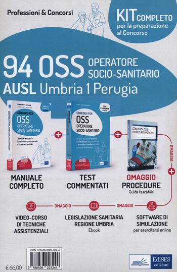 Kit concorso 94 OSS AUSL Umbria 1 Perugia. Con software di simulazione - Luigia Carboni, Antonella Locci, Anna Malatesta - Libro Edises professioni & concorsi 2021 | Libraccio.it