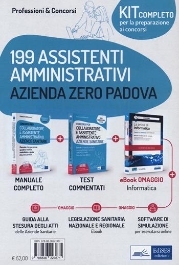 Concorso 199 assistenti amministrativi (Cat. C) Azienda Zero Regione Veneto. Kit completo - Ivano Cervella - Libro Edises professioni & concorsi 2021 | Libraccio.it