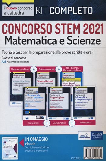 Concorso STEM 2021. Kit matematica e scienze  - Libro Edises professioni & concorsi 2021, Concorso a cattedra | Libraccio.it