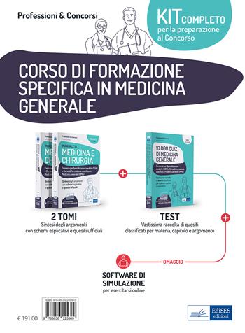 Kit Medicina generale. Per il corso di formazione specifica in Medicina generale. - Federico Frusone, Giulia Puliani - Libro Edises professioni & concorsi 2022 | Libraccio.it