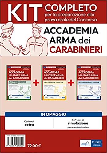 Kit completo per prova orale Concorso Accademia Arma Carabinieri.  - Libro Edises professioni & concorsi 2023, Carriere militari | Libraccio.it