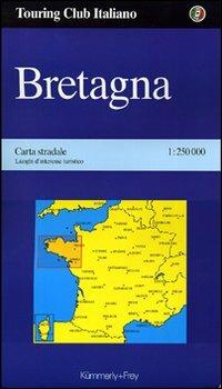 Bretagna 1:250.000  - Libro Touring 2006, Carte stradali TCI-Kummerly & Frey | Libraccio.it