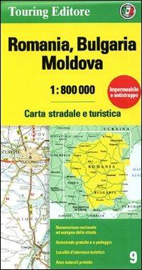Romania. Bulgaria. Moldavia 1:800.000. Carta stradale e turistica  - Libro Touring 2009, Carte d'Europa 1:800.000 | Libraccio.it