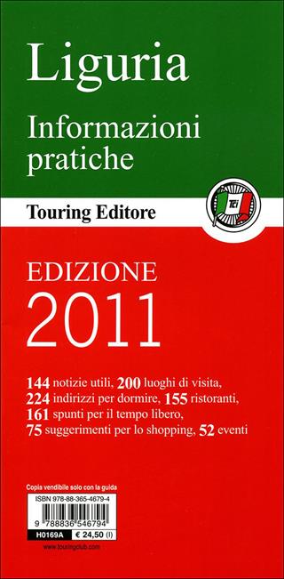 Liguria  - Libro Touring 2011, Guide verdi d'Italia | Libraccio.it