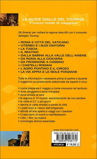 Lazio  - Libro Touring 2009, Guide Gialle Tracce | Libraccio.it