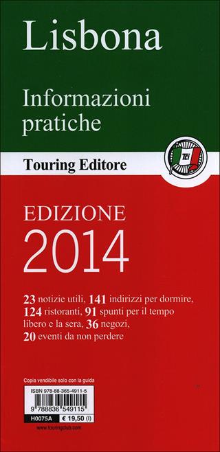 Lisbona  - Libro Touring 2011, Guide verdi d'Europa | Libraccio.it