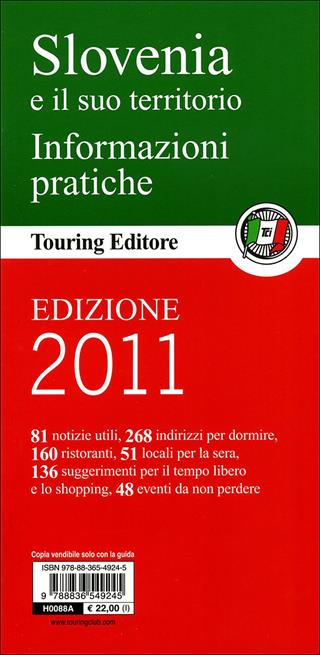 Slovenia  - Libro Touring 2011, Guide verdi d'Europa | Libraccio.it