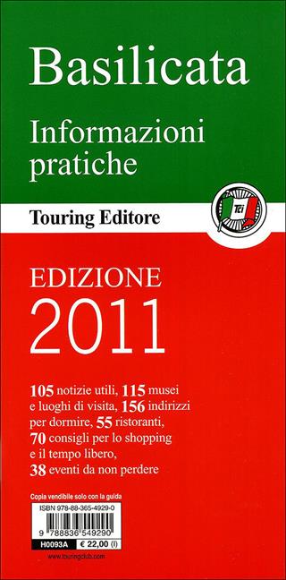 Basilicata  - Libro Touring 2011, Guide verdi d'Italia | Libraccio.it