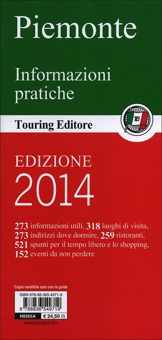 Piemonte  - Libro Touring 2011, Guide verdi d'Italia | Libraccio.it