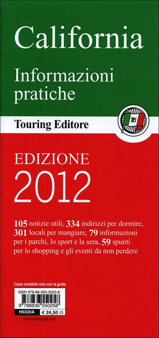 California  - Libro Touring 2011, Guide verdi del mondo | Libraccio.it
