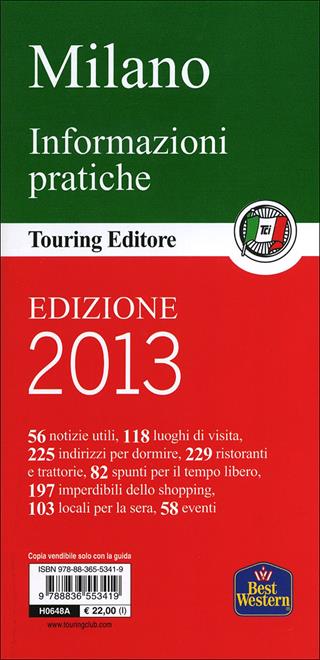 Milano  - Libro Touring 2011, Guide verdi d'Italia | Libraccio.it