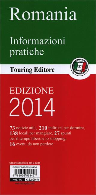 Romania  - Libro Touring 2011, Guide verdi d'Europa | Libraccio.it