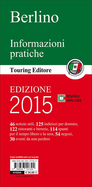 Berlino. Con guida alle informazioni pratiche  - Libro Touring 2012, Guide verdi d'Europa | Libraccio.it