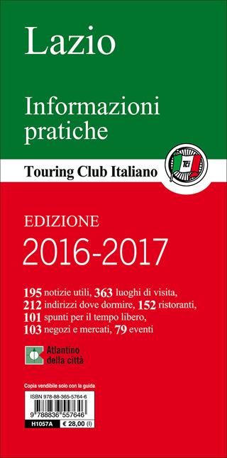 Lazio  - Libro Touring 2012, Guide verdi d'Italia | Libraccio.it