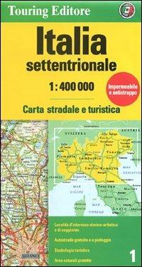 Italia settentrionale 1:400.000. Carta stradale e turistica  - Libro Touring 2012, Carte d'Italia 1:400.000 | Libraccio.it