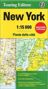 New York 1:15.000. Pianta della città