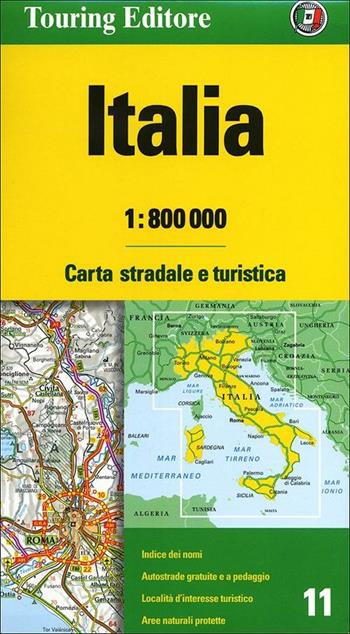 Italia 1:800.000. Carta stradale e turistica  - Libro Touring 2012, Carte d'Europa 1:800.000 | Libraccio.it