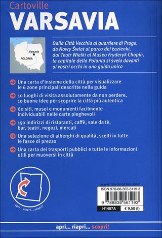 Varsavia  - Libro Touring 2013, CartoVille | Libraccio.it