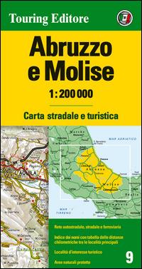 Abruzzo e Molise 1:200.000. Carta stradale e turistica. Ediz. multilingue  - Libro Touring 2014, Carte regionali 1:200.000 | Libraccio.it