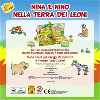 Nella terra dei leoni - Irene Mazza - Libro Touring Junior 2014, Il libro-gioco di Nina e Nino | Libraccio.it