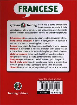 Francese per chi viaggia  - Libro Touring 2014, I frasari Touring | Libraccio.it