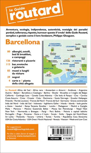 Barcellona  - Libro Touring Il Viaggiatore 2016, Guide Routard. Europa | Libraccio.it