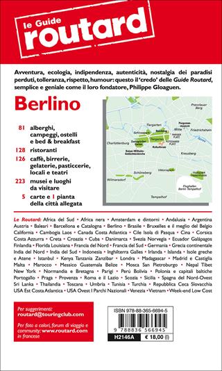 Berlino. Con cartina  - Libro Touring Il Viaggiatore 2015, Guide Routard | Libraccio.it