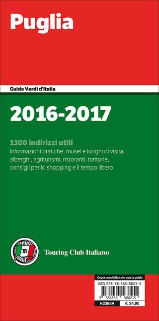 Puglia  - Libro Touring 2016, Guide verdi d'Italia | Libraccio.it