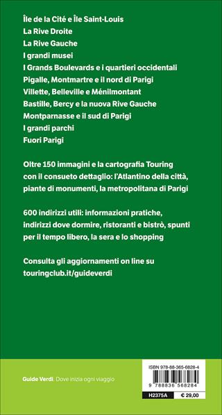 Parigi  - Libro Touring 2016, Guide verdi d'Europa | Libraccio.it