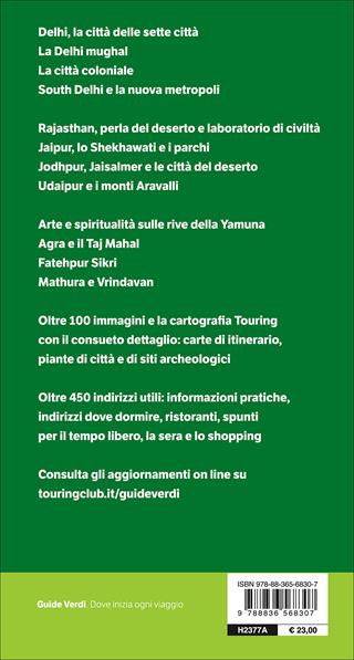 Rajasthan, Delhi, Agra  - Libro Touring 2016, Guide verdi del mondo | Libraccio.it